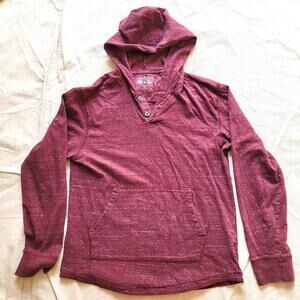 Converse One Star Men Sm Maroon Hoodie Pullover Long Sleeve